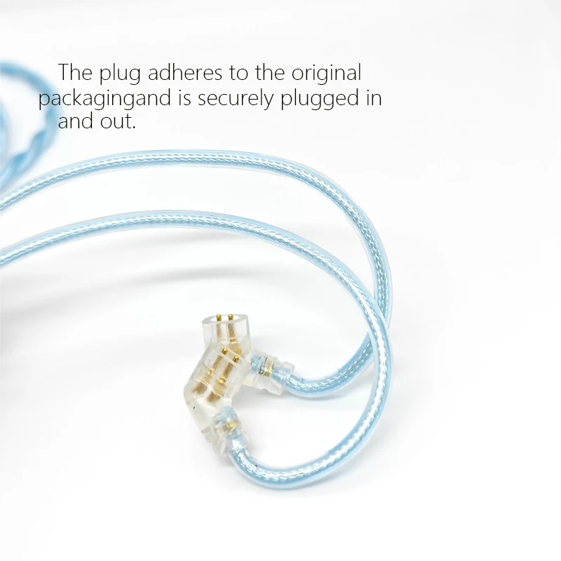 KZ Cable For ZEX Pro CRN ZAX ASX ZSX AST ZS10 ZAS LIZT 2 Core Earphones Silver Plated Upgrade OCC 4.4mm Balance 2.5 3.5