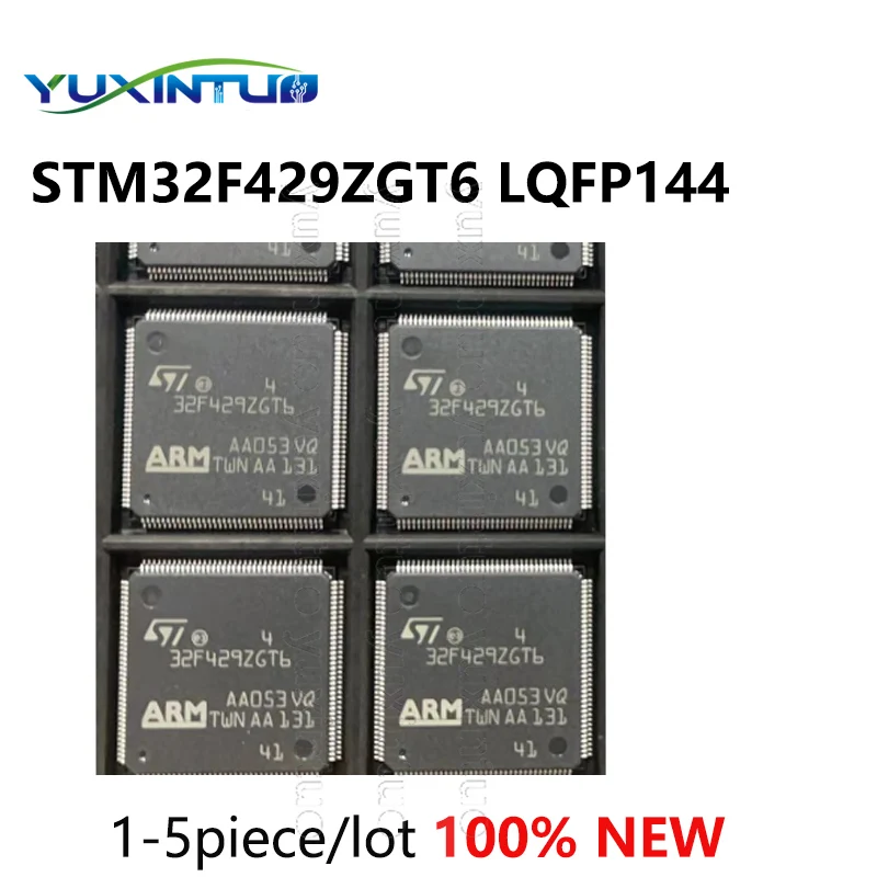 1-5piece/lot 100%nNew STM32F429ZGT6 STM32F429 LQFP144 chip