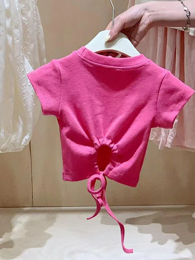 Set estivo per ragazze ragazza Top corto per bambini Set di pantaloni Casual per bambini Set di vestiti per bambini vestiti per ragazze da 2 a 8 anni