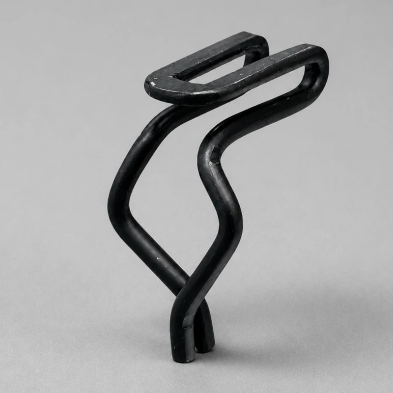 6002372, 1900654 Steel Door Trim Panel Retainer Clip with a Continuous Bent Double-Loop Form for Localized Fastener H9EE
