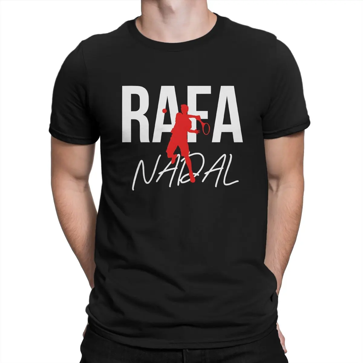 Men's T-Shirt TENNIS Amazing 100% Cotton Tee Shirt Short Sleeve R-Rafa N-Nadal T Shirts O Neck Tops New Arrival