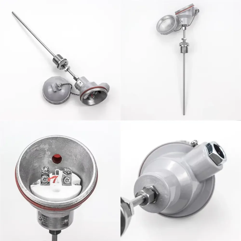 Head Mounted 420mA PT100 Thermometer 4 20ma Temperature Sensor