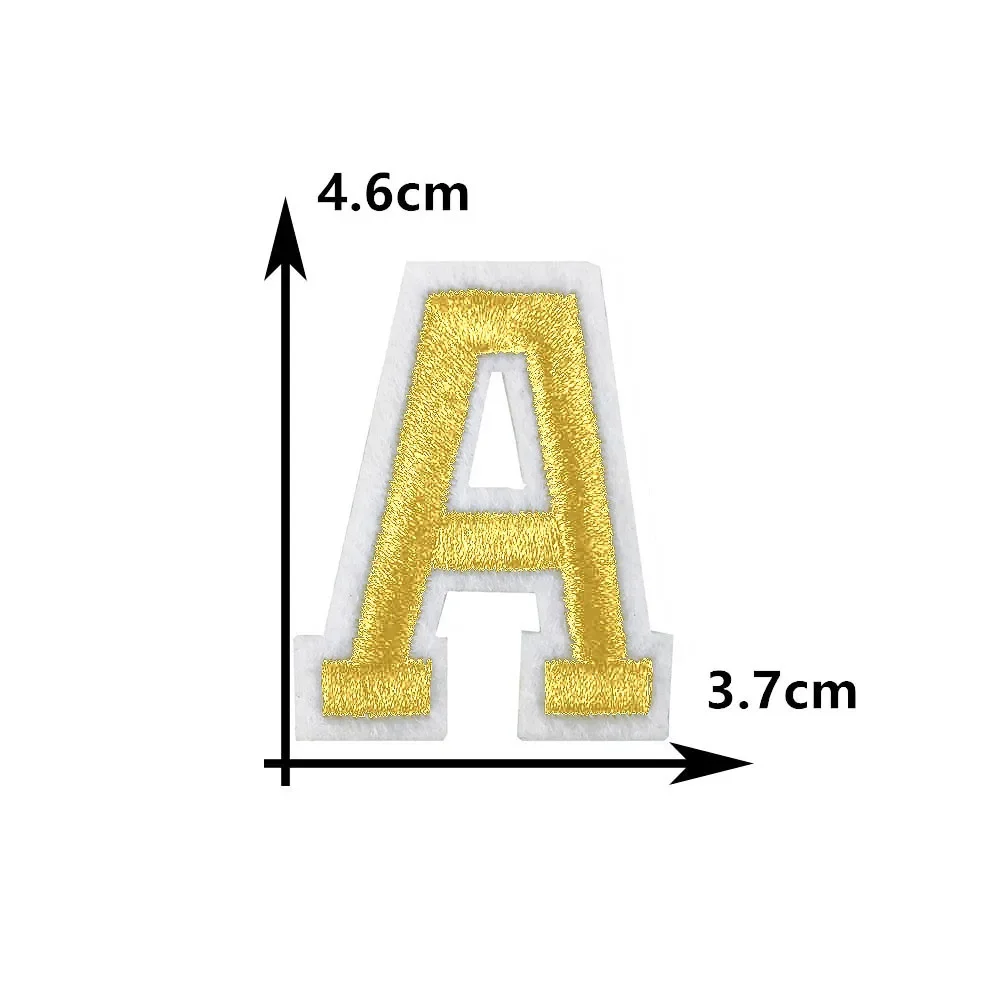 26 English Letter DIY Embroidery Cloth Sticking Hot Melt Adhesive Ironing Patch Sticking Decoration Matching Clothing