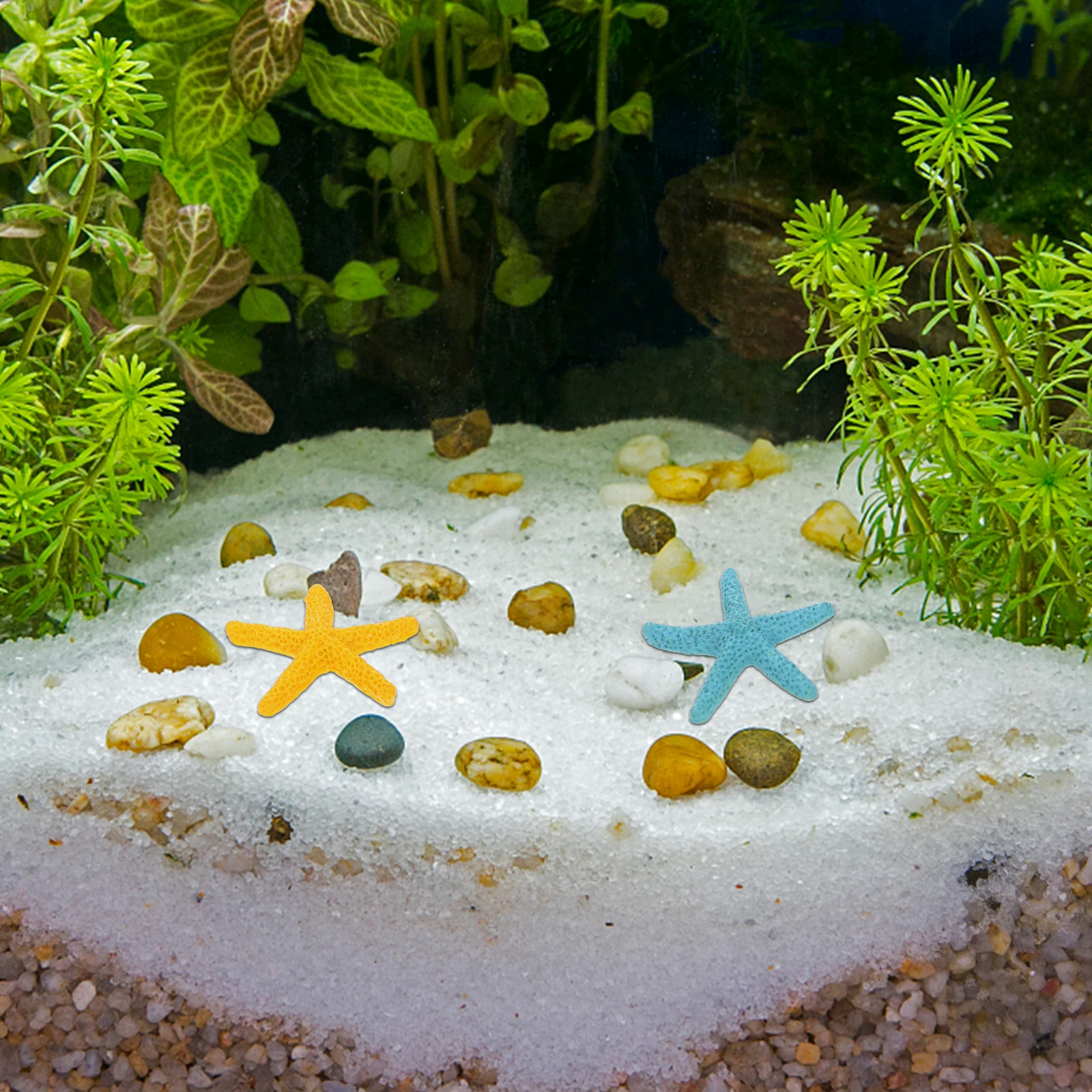 

20pcs Tank naments Resin Sea Stars Marine Decor Aquarium Pond Accessories Lifelike Marine Theme Adornments Realistic