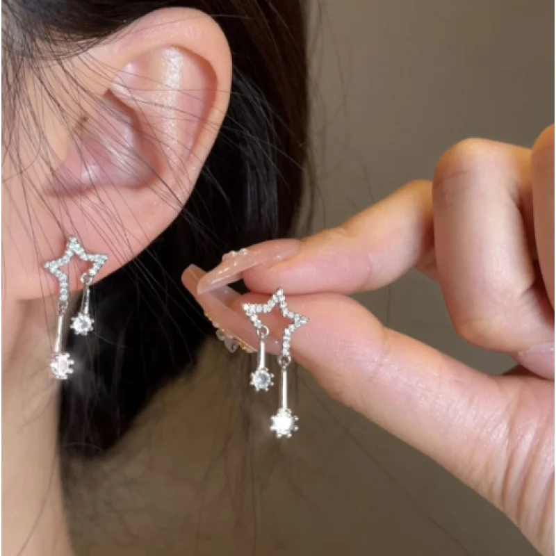Новые-сверкающие-асимметричные-серьги-со-звездами-для-женщин-капля-воды-цепочка-с-кисточками-лунный-камень-планета-звезда-ювелирные-изделия-подарки-оптовая-продажа