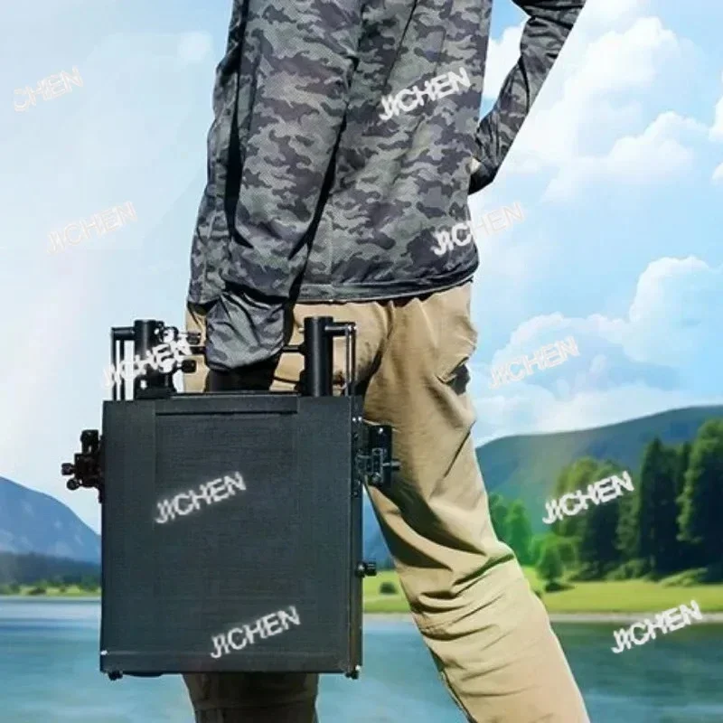 ZQT Multifunction Light Mini Fishing Chairs Portable Folding Fishing Stool Anti-slip Adjustable Stabilization Chairs Outdoor Spo