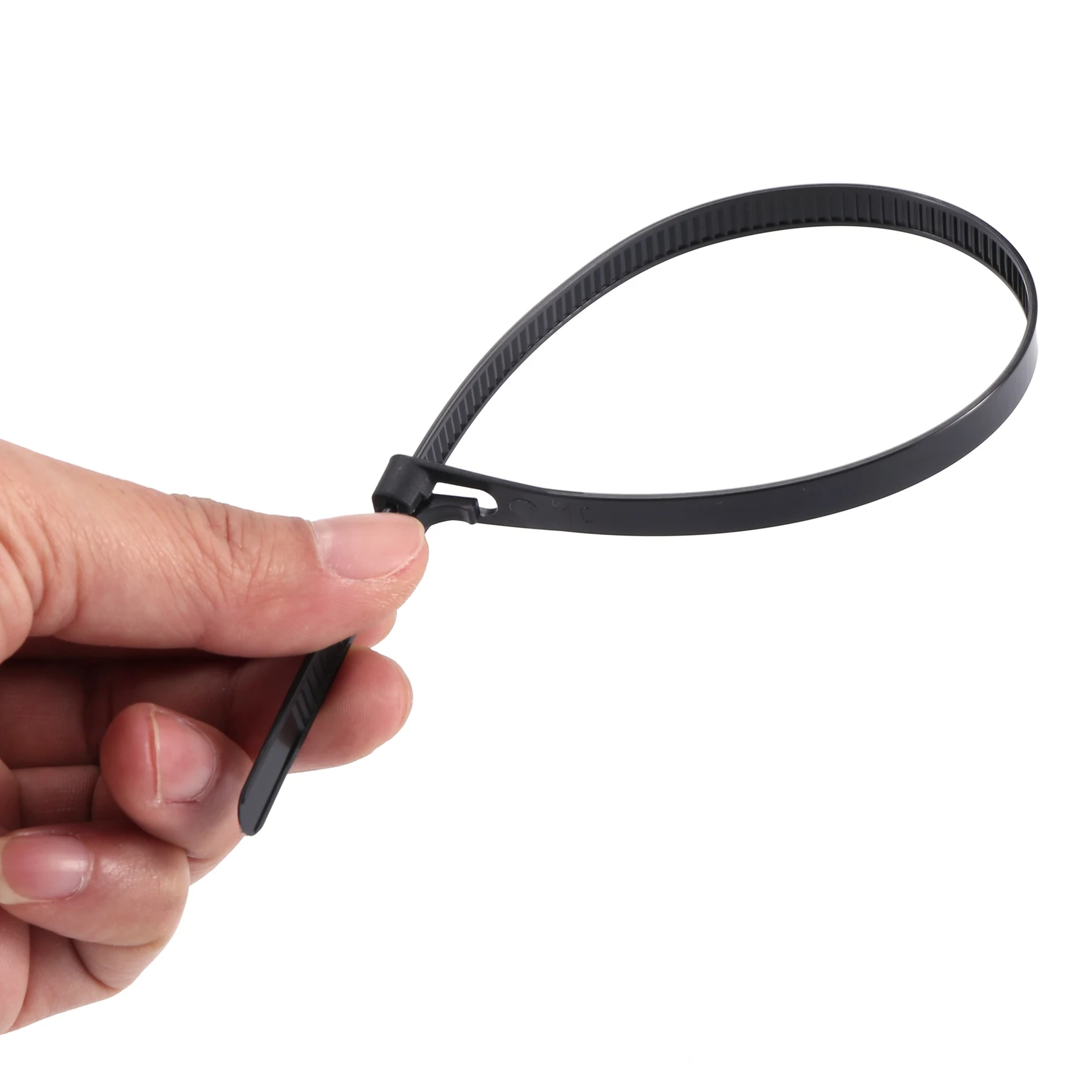 Releasable Zip Ties 12Inch Heavy Duty Zip Tie Thick Black Cable Ties 100Lb Tensile Strength Nylon Cable Wire Ties 100Pcs
