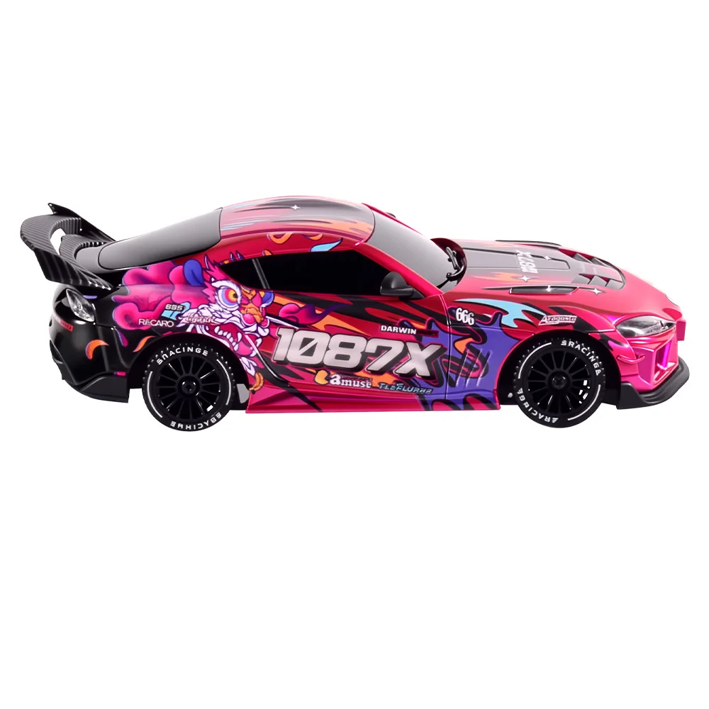 9IMOD 1/43 Mini RC Drift Car 2.4G 4WD Built In Gyro Adjustable Speed LED Light Hobby RC Racing Toy For RC Enthusiasts