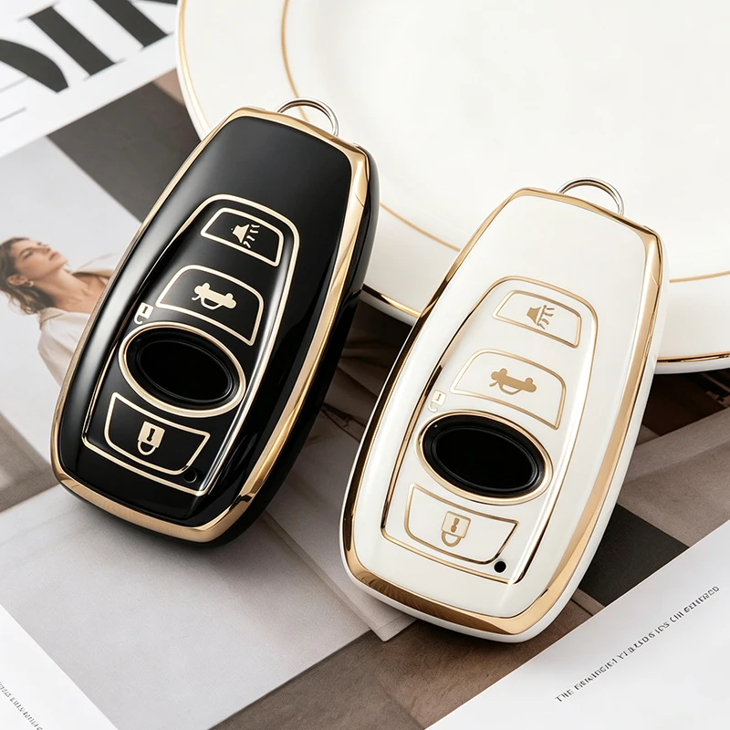 4 Buttons TPU Car Key Case Cover for Subaru Ascent Crosstrek XV BRZ Forester Impreza Legacy Outback Auto Accessories