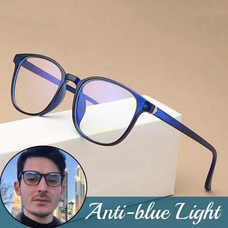 

Anti Blue Light Oversized Optical Glasses Retro Square Frame Men Women Optical Spectacle Eyeglasses Vintage Computer Glasses