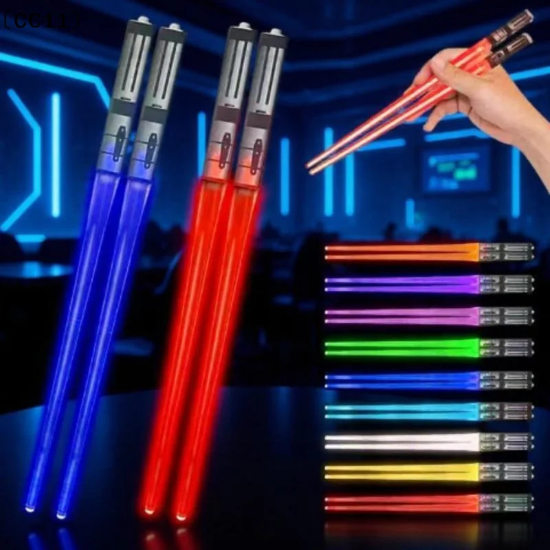 1/2Pcs LED Glowing Chopsticks Light Up Sticks Versatile Chopsticks For Carnival Club Party Wedding Birthday Raves Concert〔CC11〕