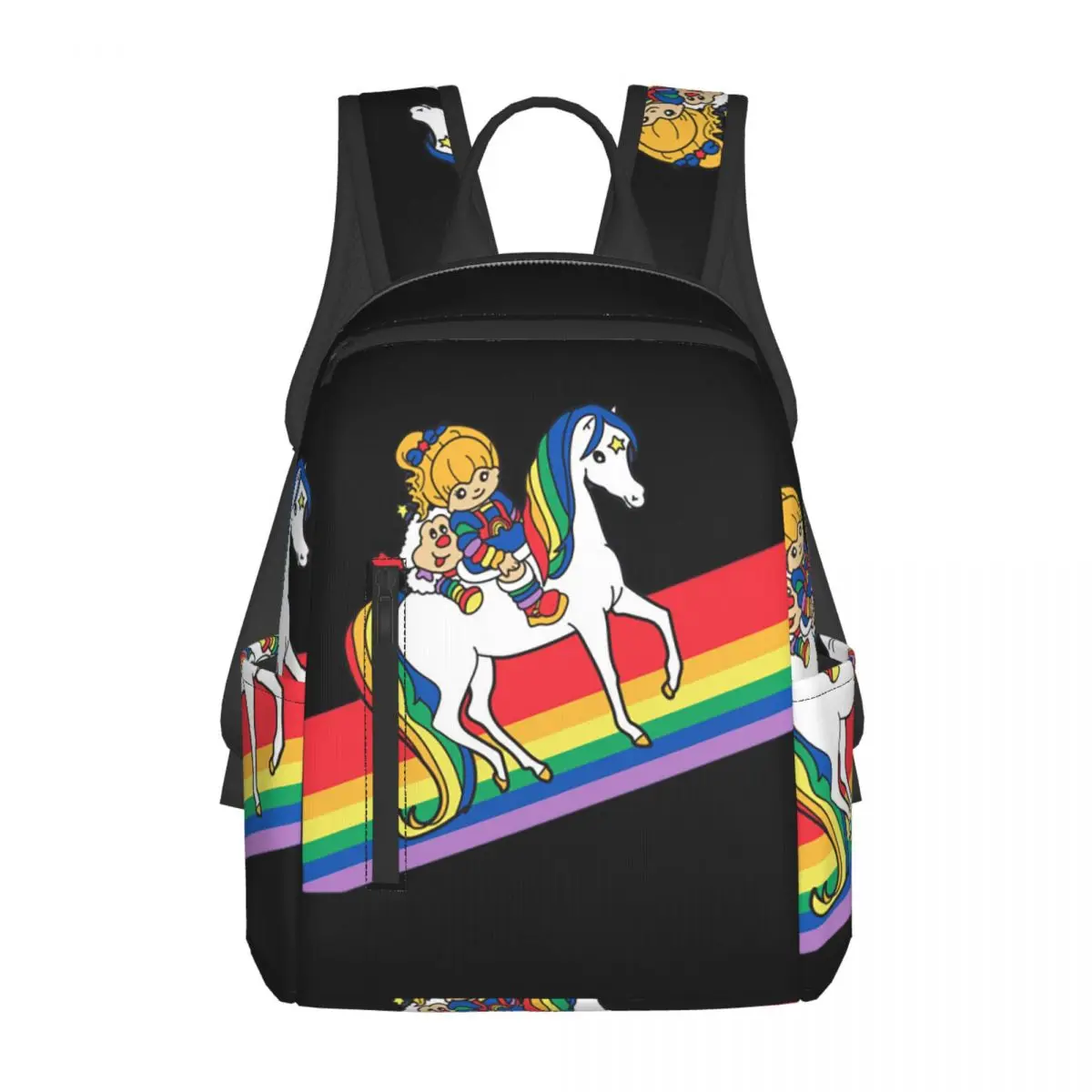 Rainbow Brite And Friends - Retro 80s Cartoon Design Backpack Daypack Children BookBag School Bag Shoulder Bags for Men Women