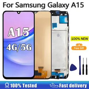 Bilashmart AMOLED Display Samsung A15 4G A155F LCD Display Touch Screen Digitizer Assembly Samsung A15 5G A156B Screen Replacement