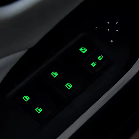 2024 Car window switch Luminous sticker For chevrolet spark cruze malibu onix colorado lacetti captiva aveo trax sonic silverado