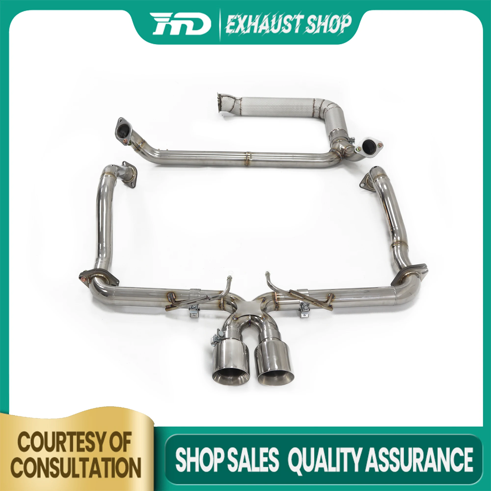 

High Quality Catback For Porsche 718 982 Tips Exhaust System Stainless Steel Downpipe Non-destructive Installation HMD