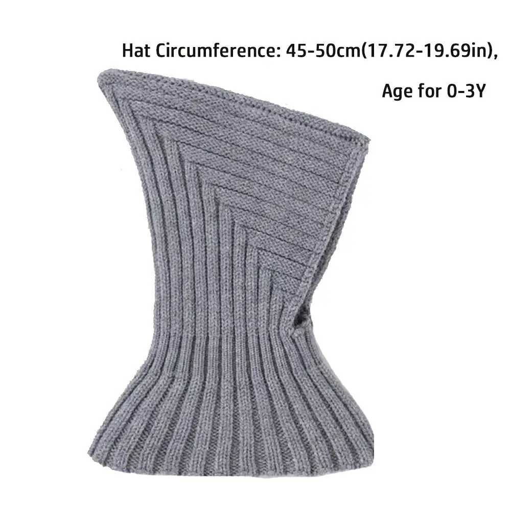 Baby Cold-Proof Neck Warm Beanies Windproof Collar Scarf Integrated Pullover Cap Balaclavas Warm Scarf Cap Kids Hats & Caps