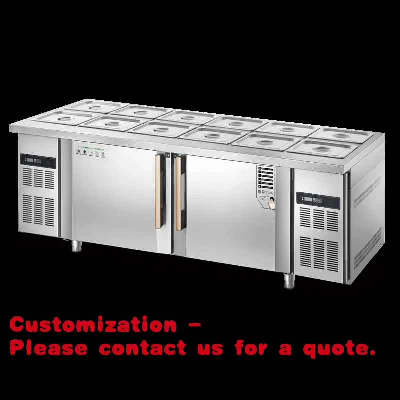 

Customize.High Quality Sustainable Use Salad Workbench Refrigeration Equipment Countertop Salad Refrigerator Hotel Restauran