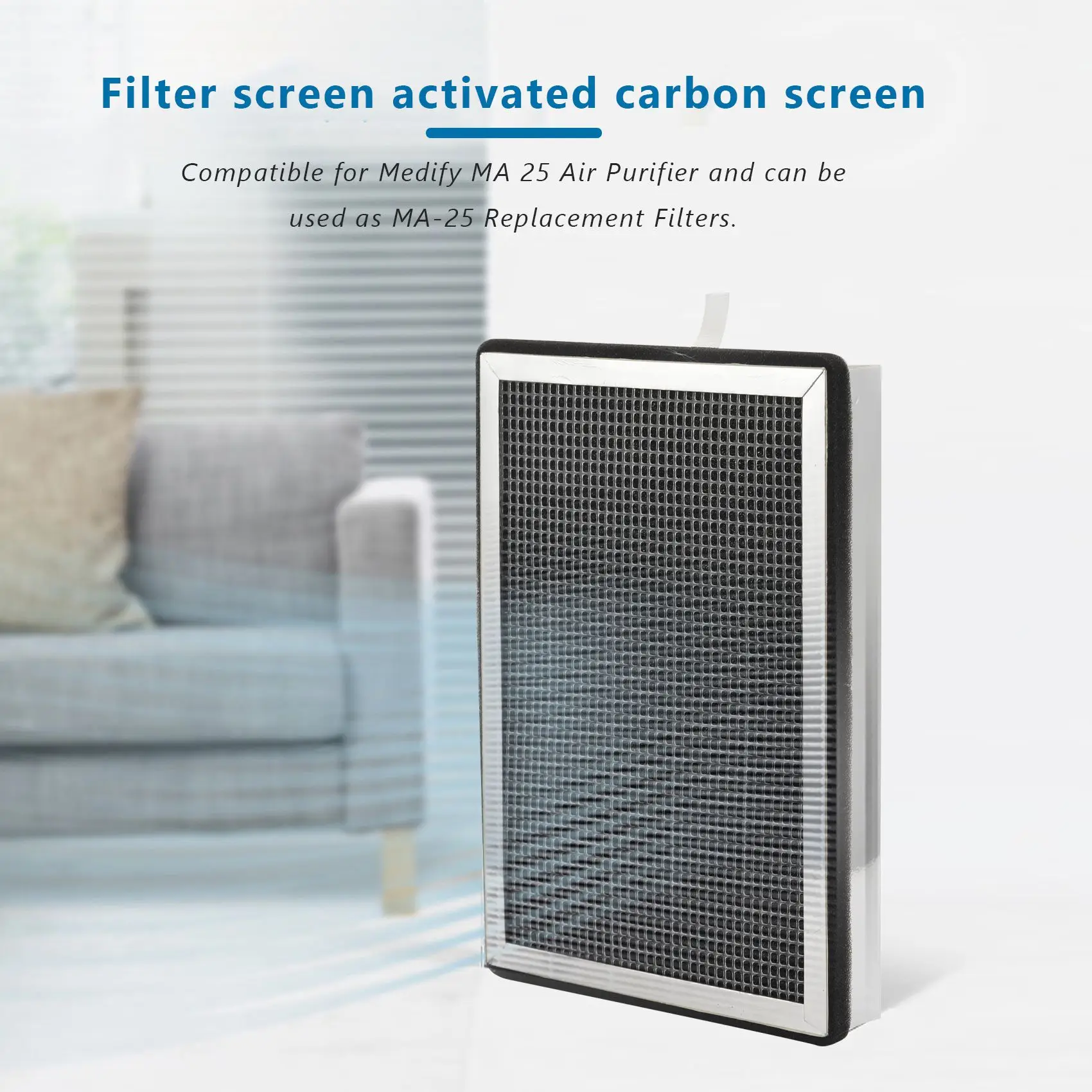

LDHL HEPA Filter Replacement for Medify MA-25 Air Purifier 2-Pack 3 in 1 Filtration True HEPA H13 Filter Pre-Filter