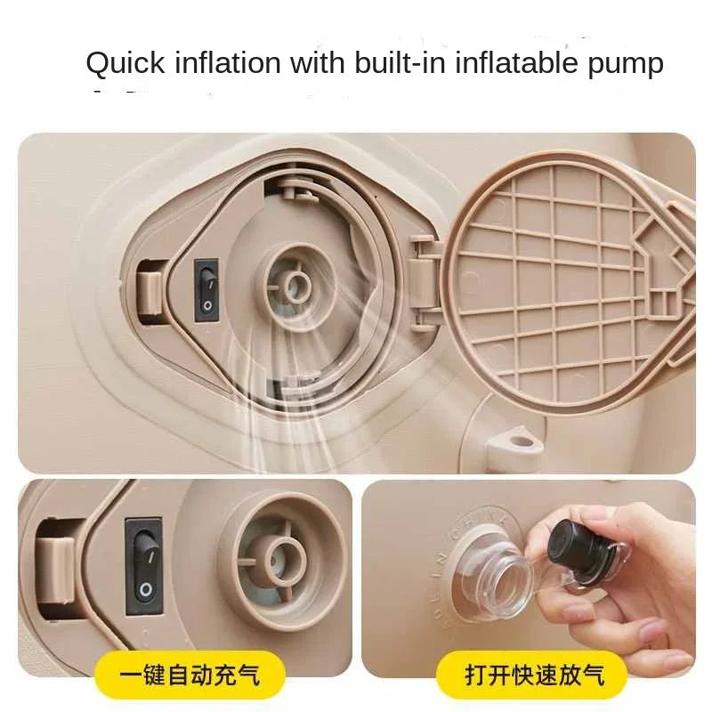 أريكة قابلة للنفخ بنقرة واحدة، كرسي صالة، أريكة محمولة للترفيه في الهواء الطلق، سرير هوائي منزلي، سرير ممتع، أريكة كسولة