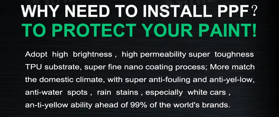 7.5mil 투명 방수 PPF TPU 1.52*15m/롤 UV 차단 자가 치유 10년 보증 방유 자동차 보호 페인트 필름