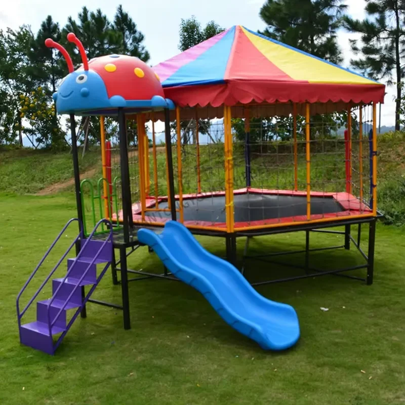 12ft Commercial Home Backyard Jumping Trampoline Jumping Bouncer Garden Amusement Park Trampoline