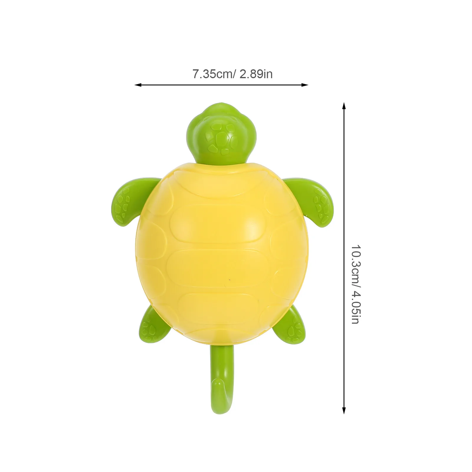 Cartoon Turtle Adhesive Wall Hooks 6 Pack Strong Grip No Trace Hangers for Towels Robes Backpacks Keys
