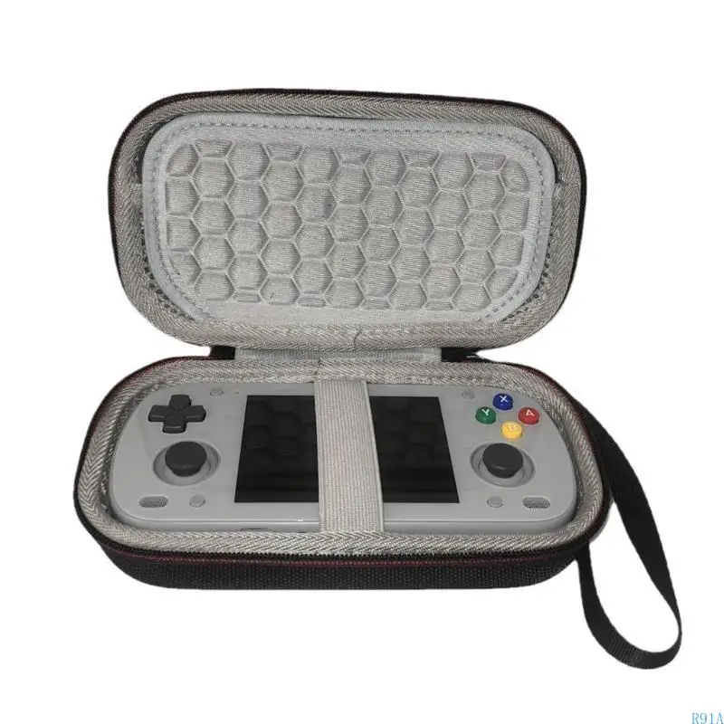 R91A Bag transporte duro Case almacenamiento a prueba golpes para mini consola juegos bolsillo retroide