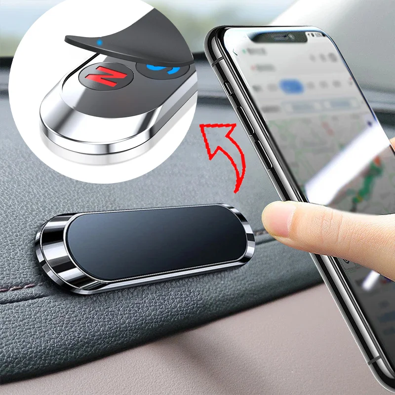 

1PC 9*2.4MMN40 Strong Magnetic Magnets Nano-markless Glue High Quality Simple Car Mini Strip Shape Magnetics Phone Holder