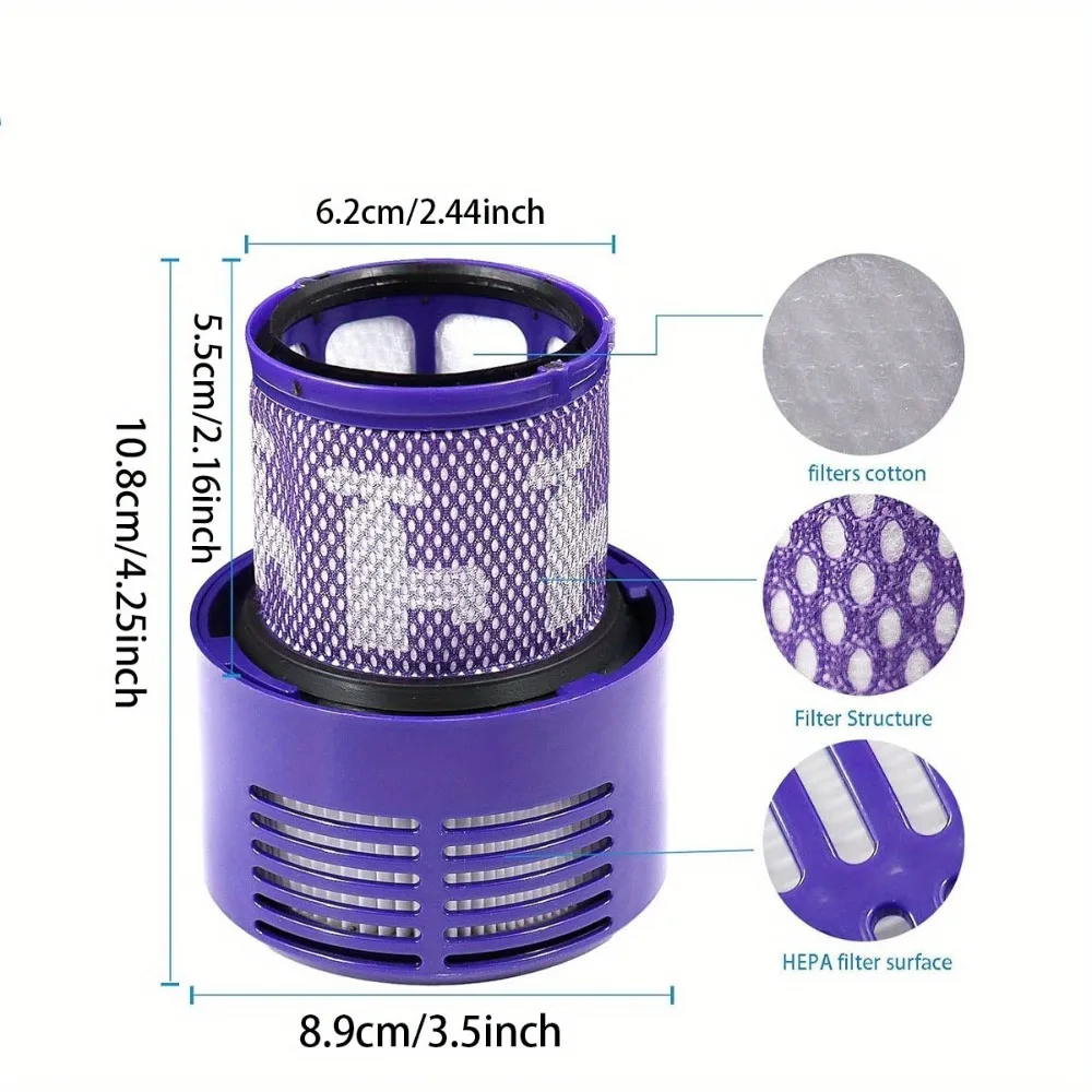 Dust Bin  Compatible for Dyson V10 Cyclone Series Absolute Animal  Total Clean, SV12 Vacuum Canister Bin with HEPA Filter view 4