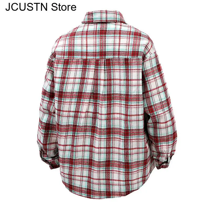 2025 nova camisa masculina manga longa xadrez estilo coreano topos primavera outono único breasted emenda jaqueta fina moda streetwear