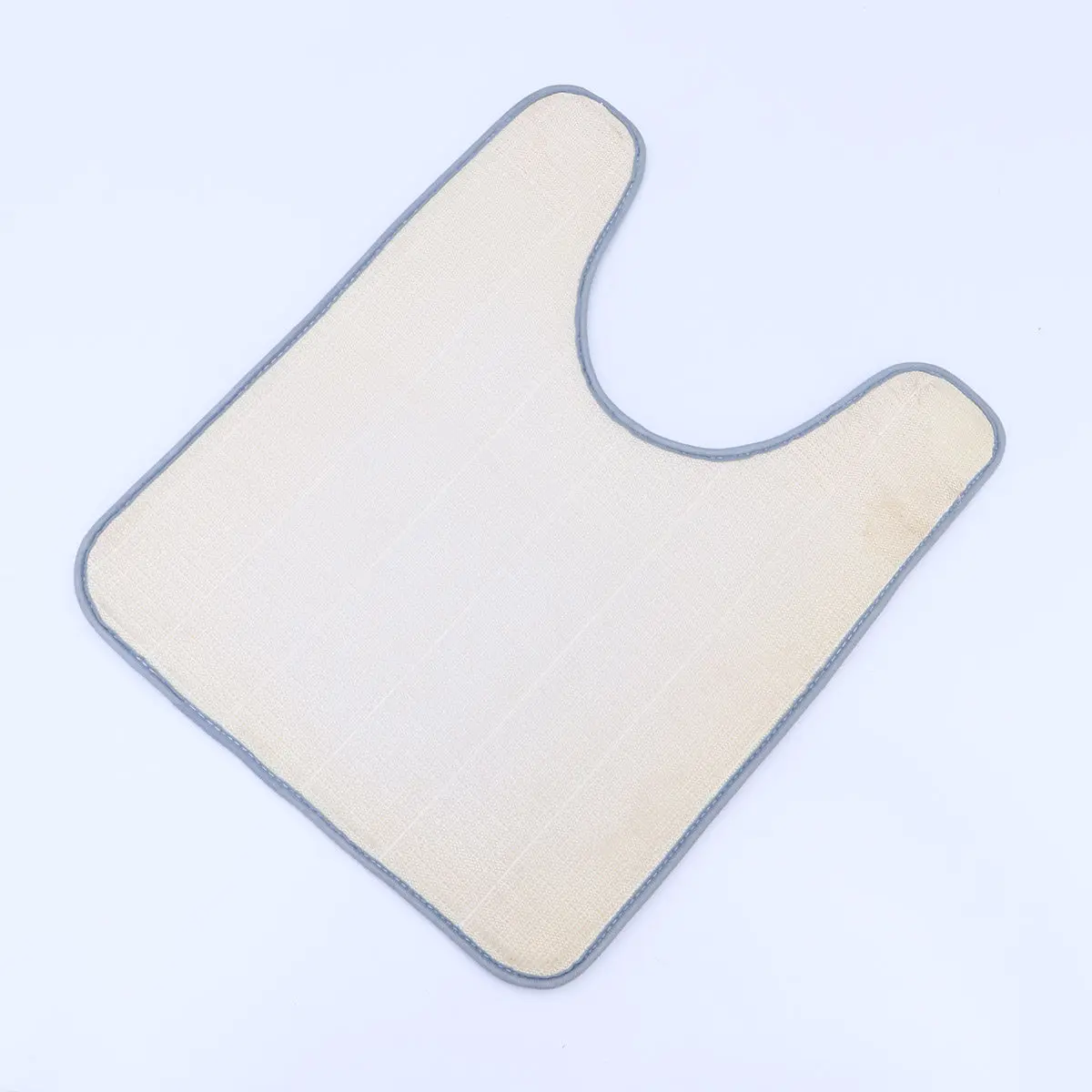 Cotton Toilet Seat Cover Warmer Stretchable Washable 50x60 Thick Universal Bathroom Pad Light Tan Comfortable Warm