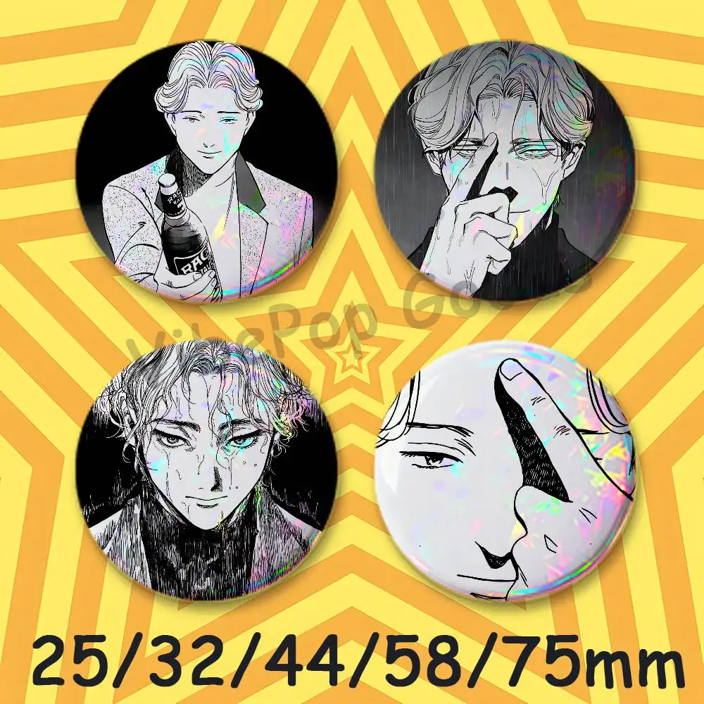 Creative Quirky Mini Pill Badges 25mm Micro Button Pins Fan-made Merch  Gift for Friends M-MonsterS Anime Johan L-Liebert