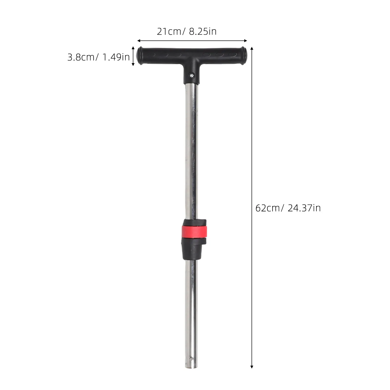 Quick Release T-Handle Bar for Stroller Ergonomic Push Control 25Mm Stroller Handle Extender Replacement Accessory for Toddlers