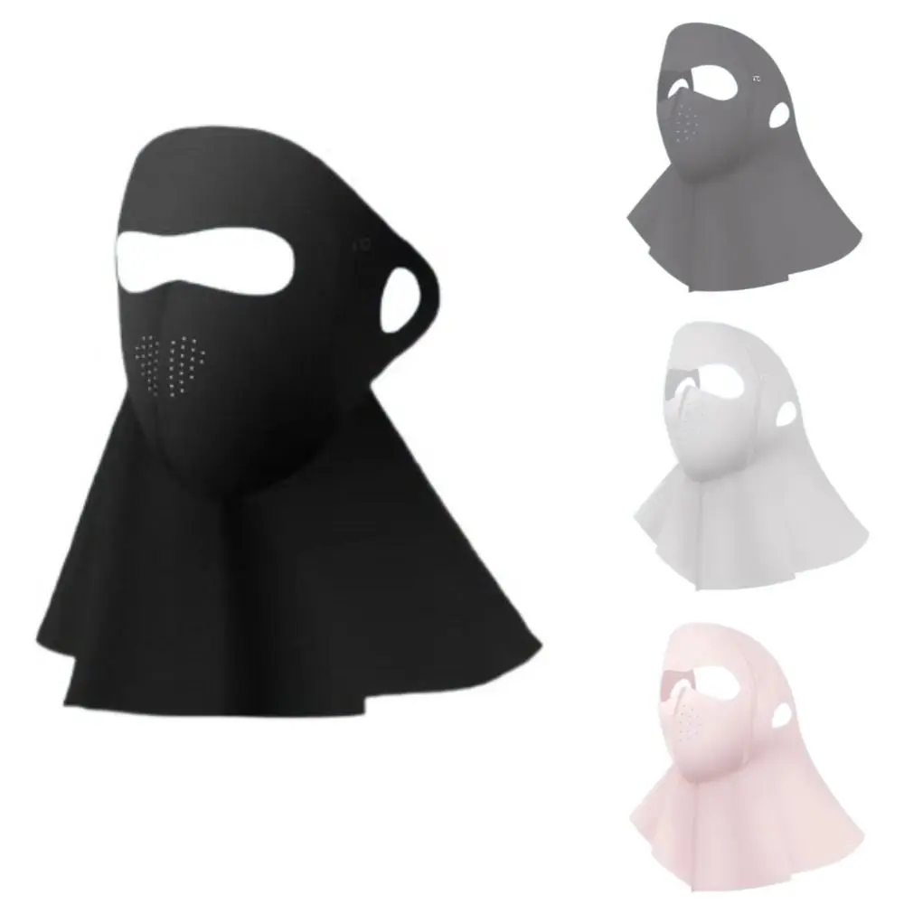 

Sunshade Summer Full-Face Sunscreen Veil UPF 50+ Anti UV Ice Silk Face Cover Outdoor Breathable Neck Wrap Cover Unisex