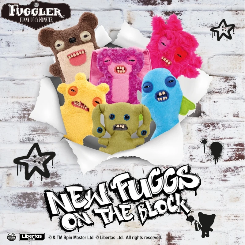 

100%Original Fuggler Cute Tooth Monster Street Series Funk Tooth Treasure Ugly Cute Funny Plush Doll Holiday Gifts For Children