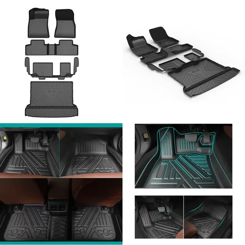 for 2000-2010 Odorless Eco Friendly Waterproof Non Slip All Weather  Car Floor Mats Full Set Black