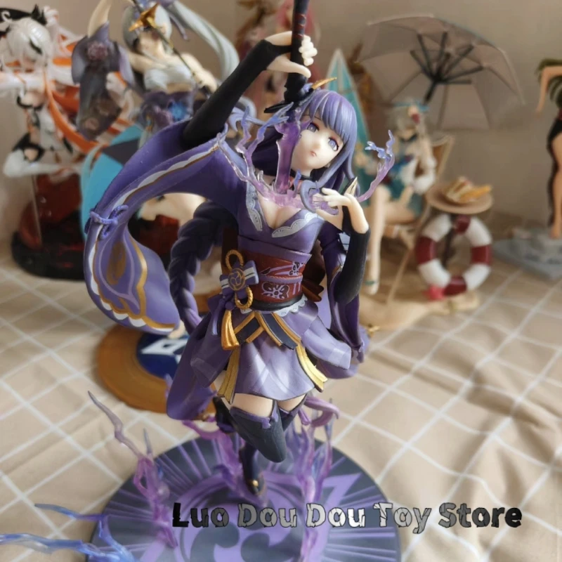 

27 см оригинальная Genshin Impact Raiden Shogun Ver Genshin 1/7 ПВХ экшн-фигурка аниме модель игрушки детский рождественский подарок