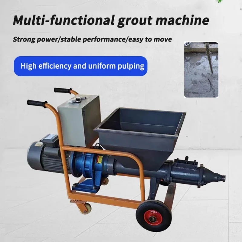 

Multifunction Cement Grouting Machine Mortar Delivery Door Window Caulking Electric High Pressure PC Assembled Grout 220V / 380V