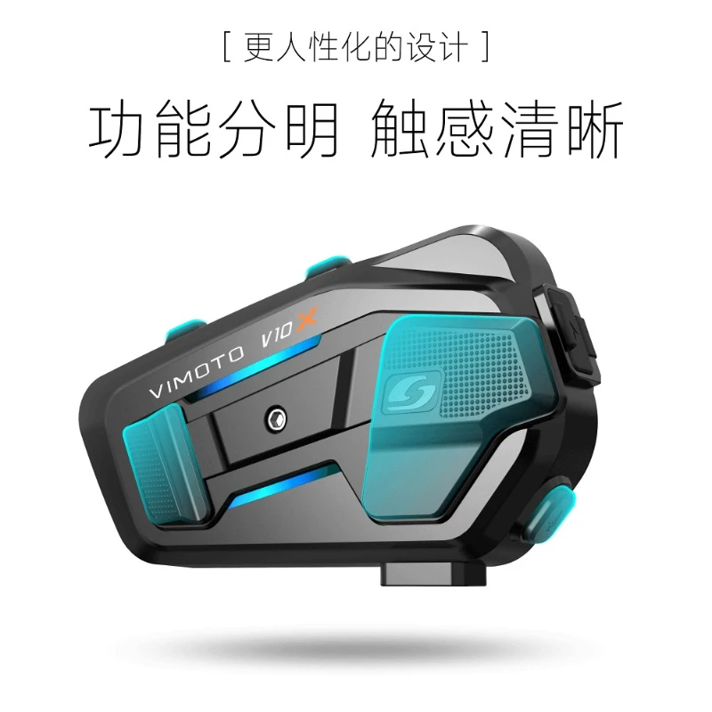 VIMAITONG V10X Helmet Bluetooth Earphones Motorcycle Riding Dedicated Multi-Person Intercom Full Helmet Built-in Headphones view 5