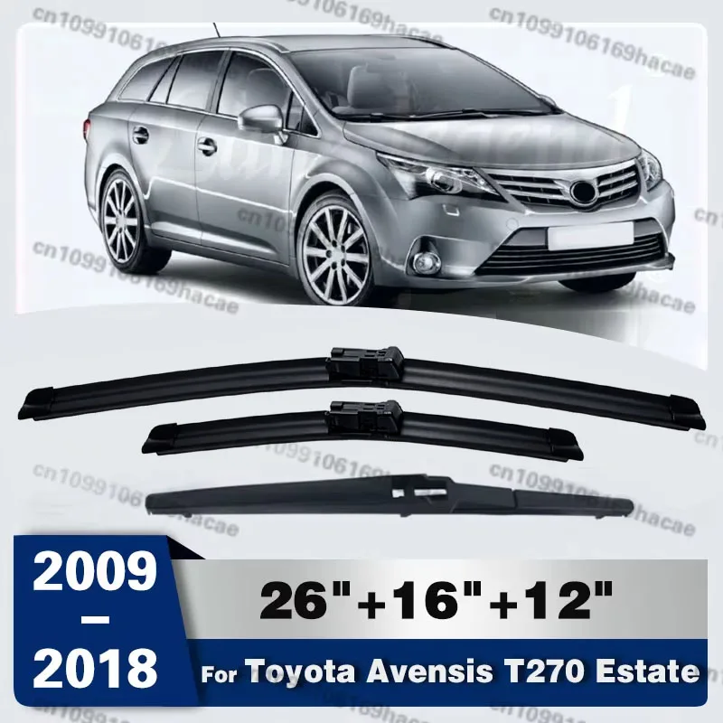 

Wiper Blades For Toyota Avensis T270 Estate 2009 - 2018 Front Rear Wiper Car Windshield Windows Cutter Windscreen Brushes