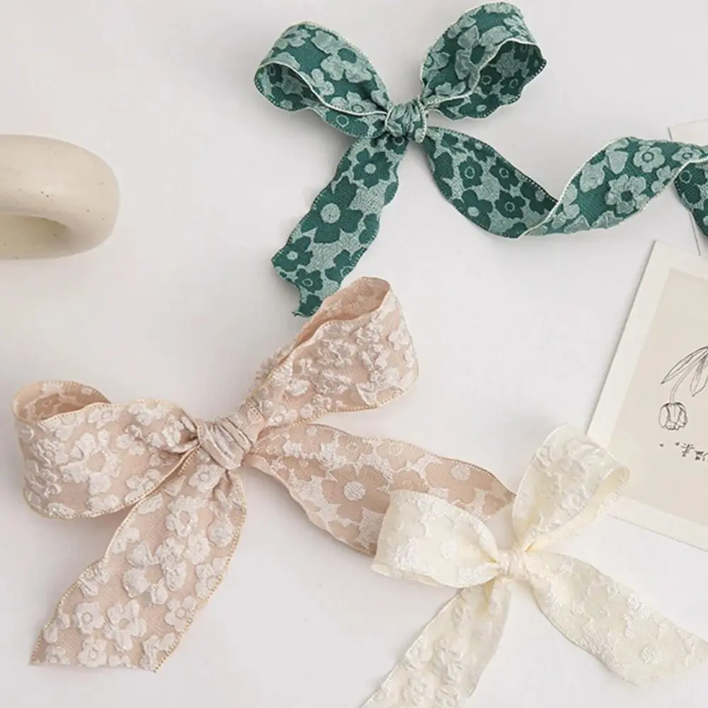 Creative 10 หลานูนดอกไม้ริบบิ้น 2.5 ซม.Camellia โบว์เครื่องประดับผมห่อของขวัญช่อดอกไม้บรรเทาดอกไม้ WAVE ริบบิ้น
