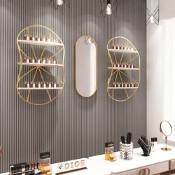 Light Luxury Display Stand Beauty Salon Nail Polish Rack Multilayer Wall Hanging Organizer Metal Armor Oil Adhesive Rack Best