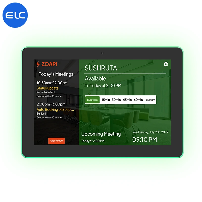 

Настенное крепление для конференц-зала и умного дома, 10,1-дюймовая система автоматизации, сенсорный экран управления Tuya, POE RFID, Wi-Fi, панель Android, планшет