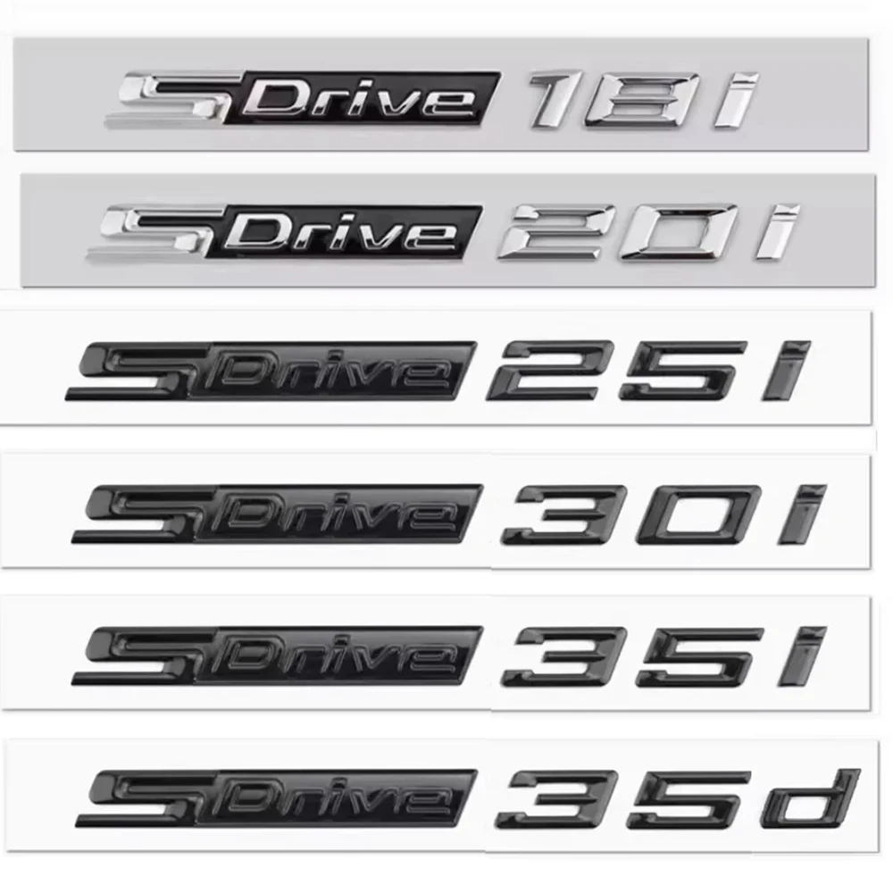 

New SDrive 20i 25i 28i 30i 35i 40i 50i 20d 30d 35d 40d 50d Car Rear Trunk Fender Emblem Badge Sticker For BMW X1 X3 X4 X5 X6 X7