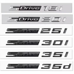New SDrive 20i 25i 28i 30i 35i 40i 50i 20d 30d 35d 40d 50d Car Rear Trunk Fender Emblem Badge Sticker For BMW X1 X3 X4 X5 X6 X7