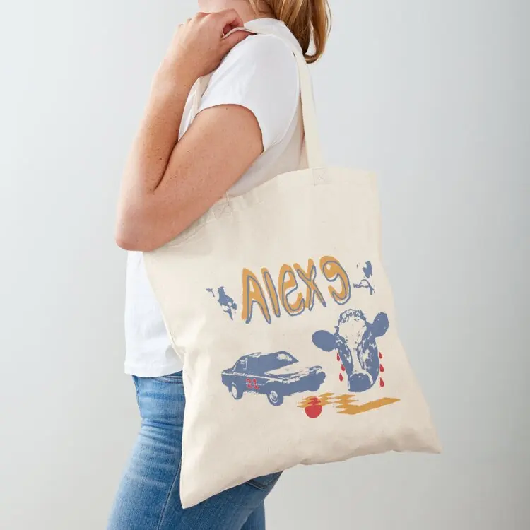 

Alex G Merch Cow Shirt Tote Bag Canvas stote bag eco pack Big bag supermarket folding