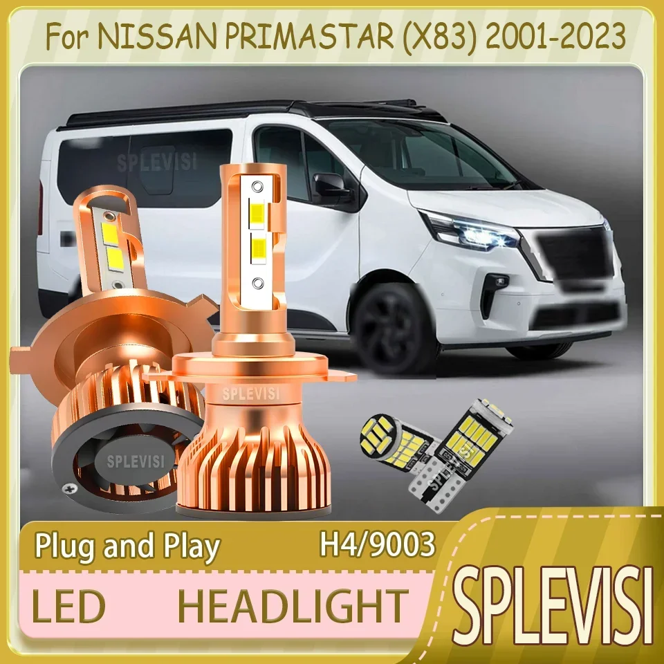 

Светодиодные фары 9003/H4 с мгновенным включением и простой установкой, энергосберегающие, для NISSAN PRIMASTAR (X83) 2001-2023 гг.
