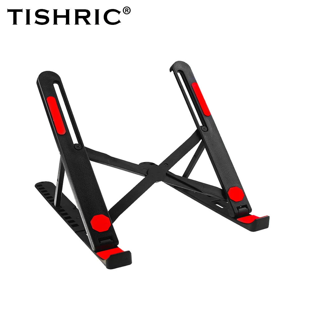 TISHRIC Laptop Stand Holder Adjustable Folding Lifting Computer Stand Convenient Cooling Base Bracket For Laptop & Tablet