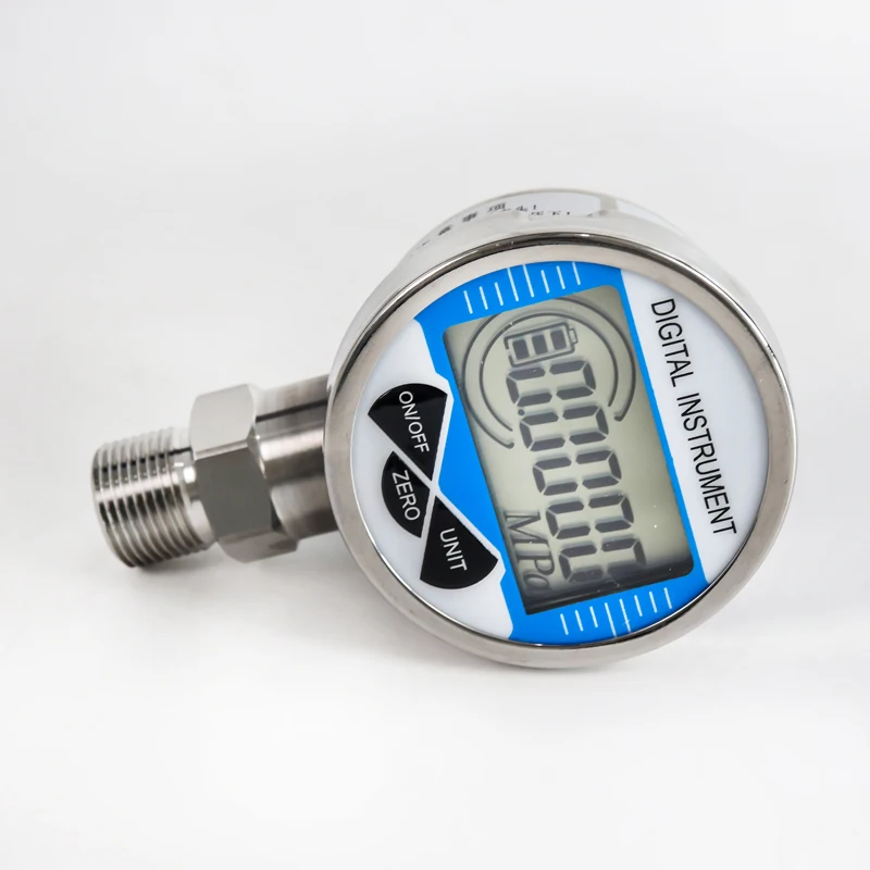 Electronic digital display precision pressure gauge 0.5-level high precision digital shockproof NPT1/4 customized thread 0-60mpa