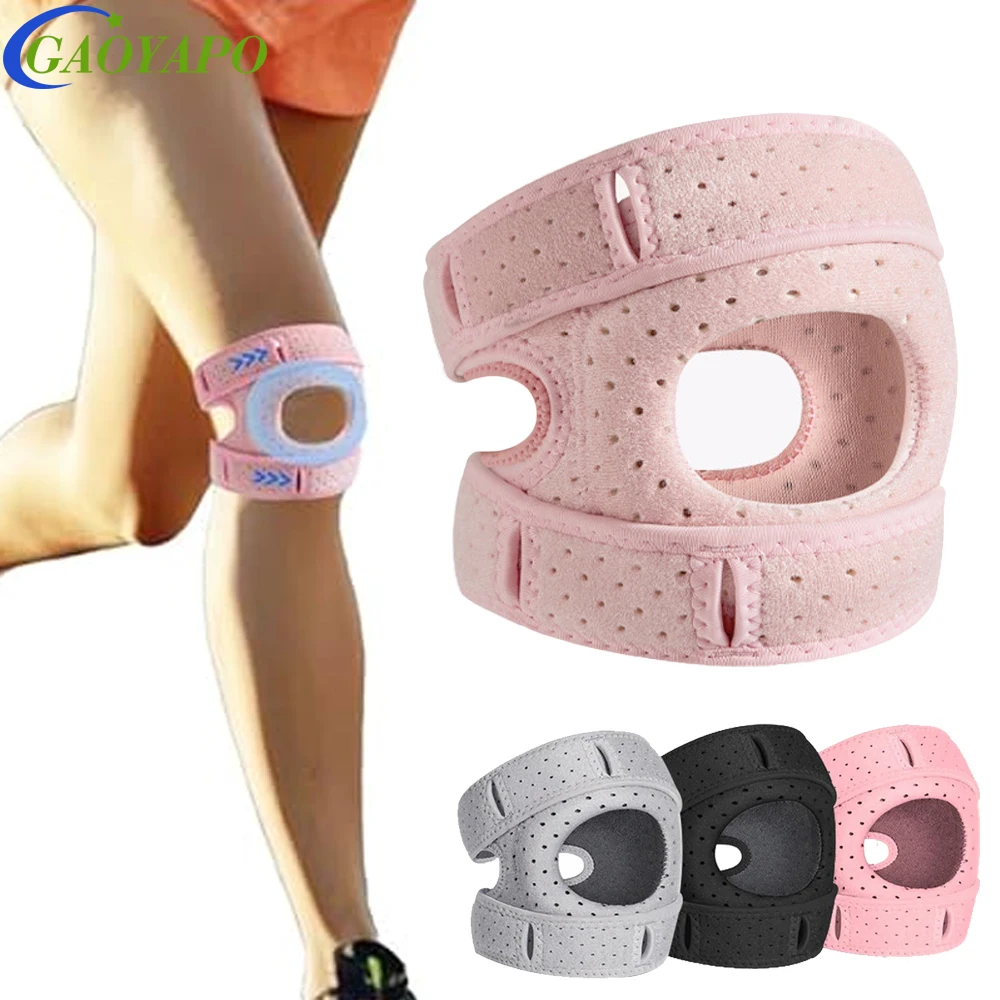 

1PCS Kids/Youth Knee Brace Patella Gel Pads Adjustable Straps Knee Braces Support for Workout Running Basketball Cycling Sports